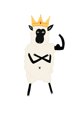 Illustration du mouton à 5 pattes que affectionne particulièrement Patrice de Csibo.